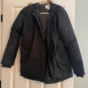 Black winter coat size XS